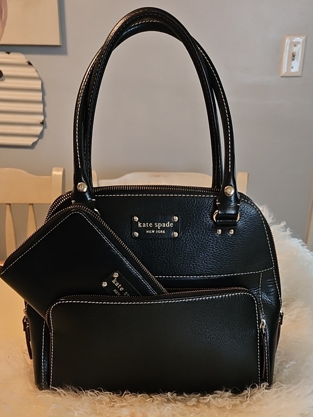 Kate Spade BAXTER STREET CATALINA LEATHER Bag & Wallet Set